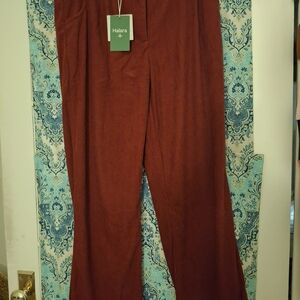 HALARA Women's Burgundy Wide Leg Pants
